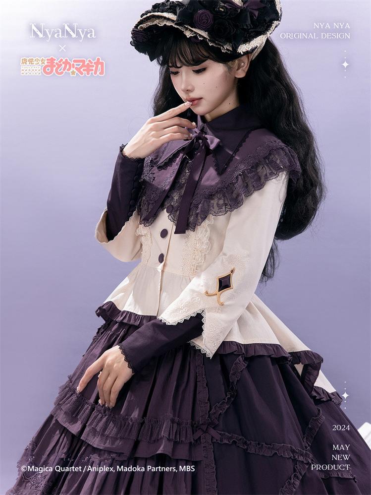 NyaNya - IP Collab Lolita Dress Madoka Kaname Homura Akemi Lolita OP dress