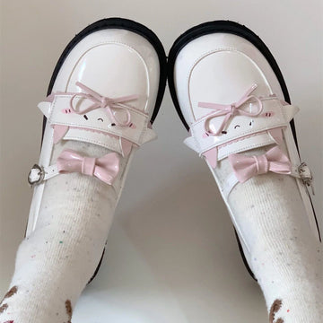 Starfield Original Low-Top Lolita Bow Flat Mary Janes | Cute JK & Sweet Style Shoes
