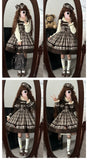 Brown Plaid JSK - Clearance / L