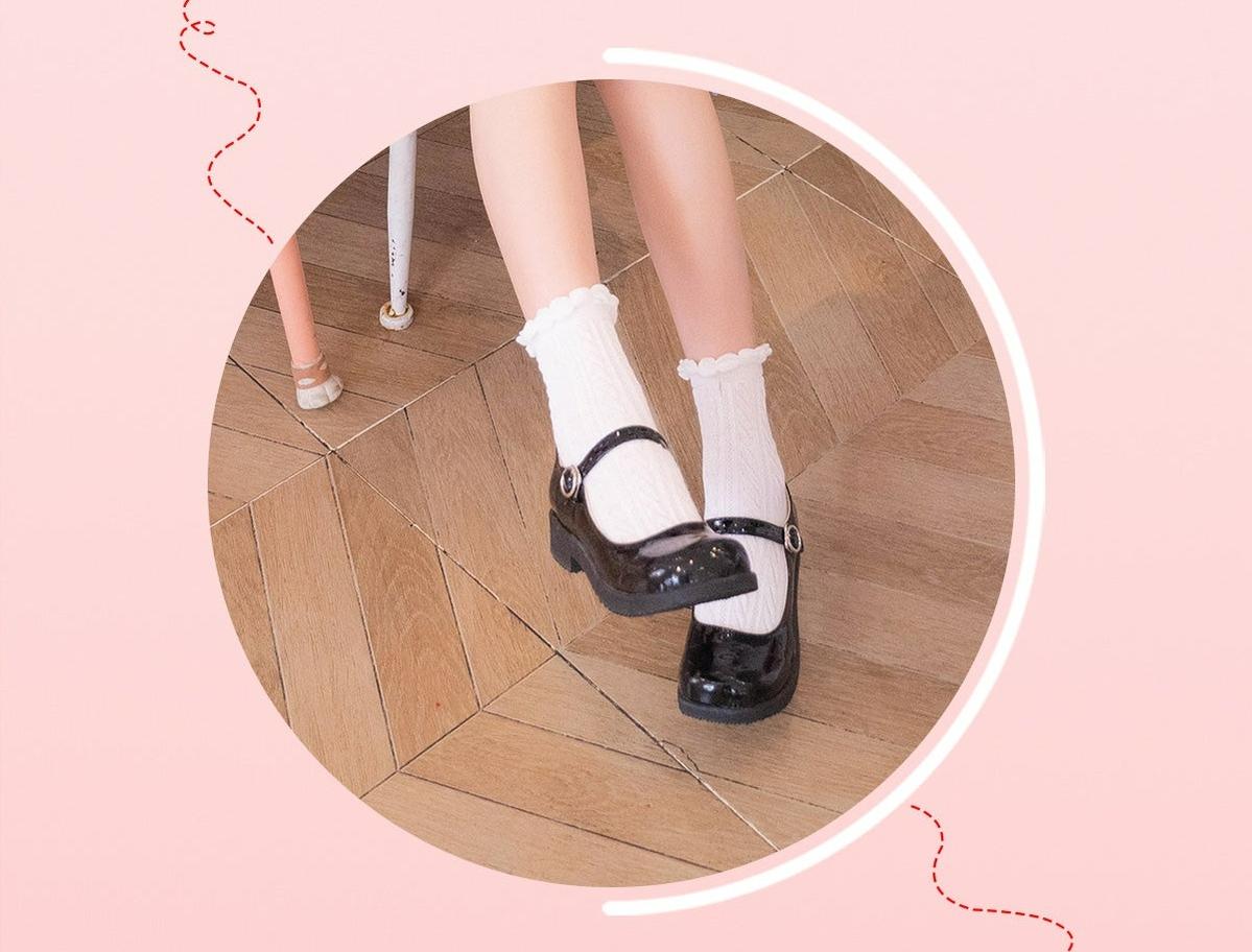 Sosic - Sweet Lolita Mary Jane Flat Shoes - Shoes