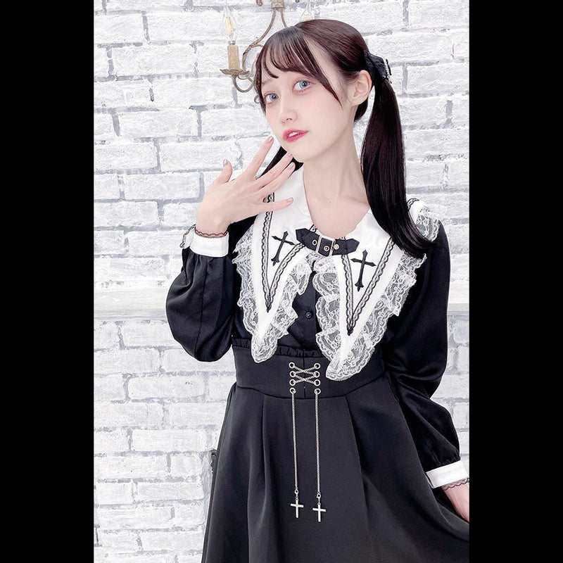 1st Anniversary - Cross Sailor - Gothic Lace Blouse - product image 3