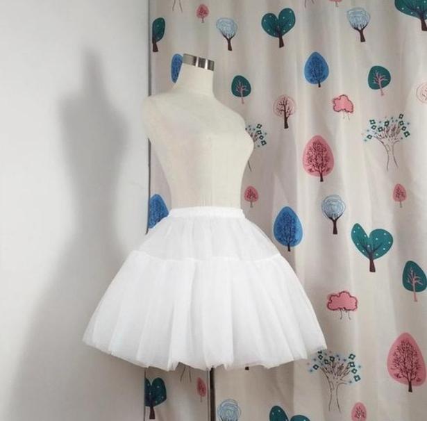 Krncrlo - Adjustable Lolita Hoop Puffy - Petticoat, 17.7" (45 cm) Petticoat