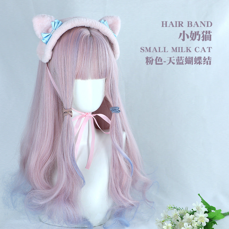 Cute Bear Ear Lolita Hairband:  Handmade Bow Accessory