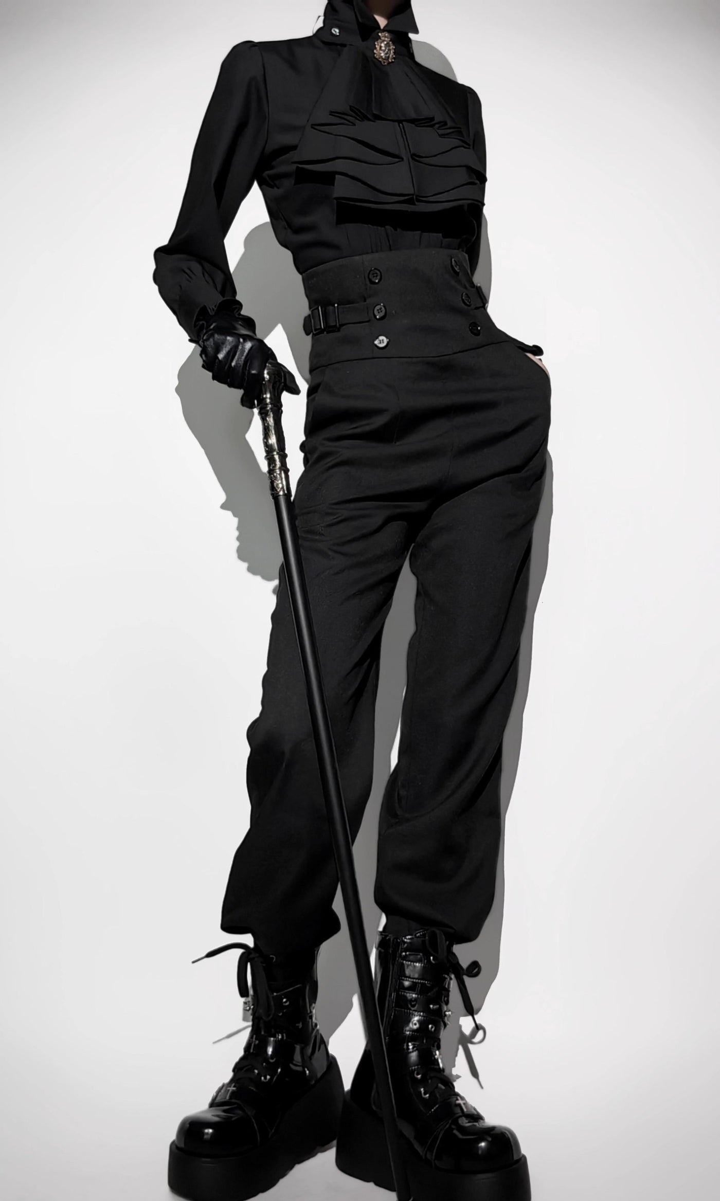 Gazing Galactic - Prince Trousers - Ouji Lolita pants with a double-button waist - product detail 2