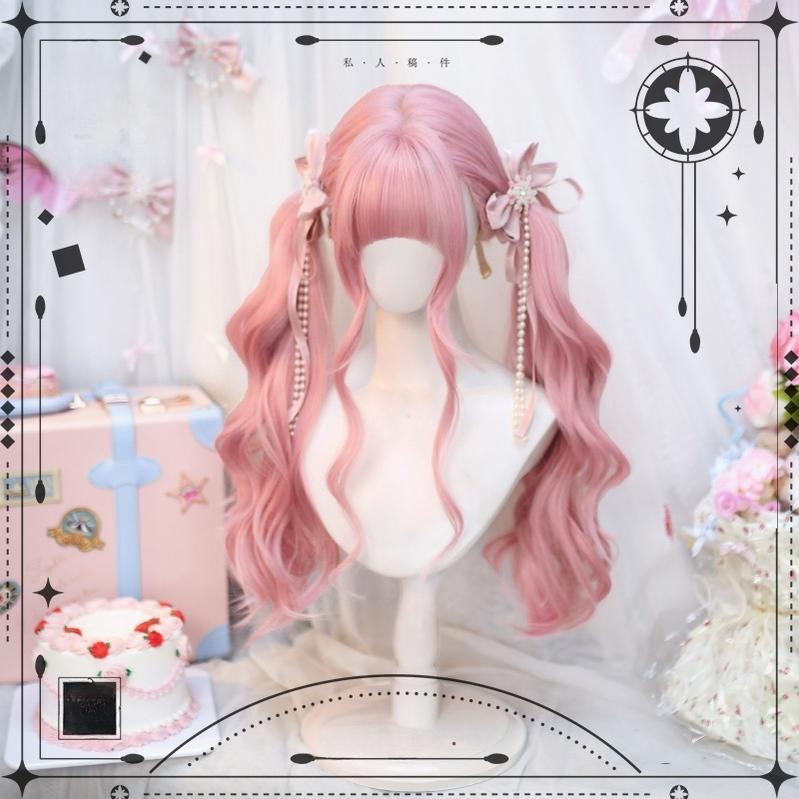 Dalao Home - Sweet Lolita Wig Double Ponytails - Long Wavy Wig Wig