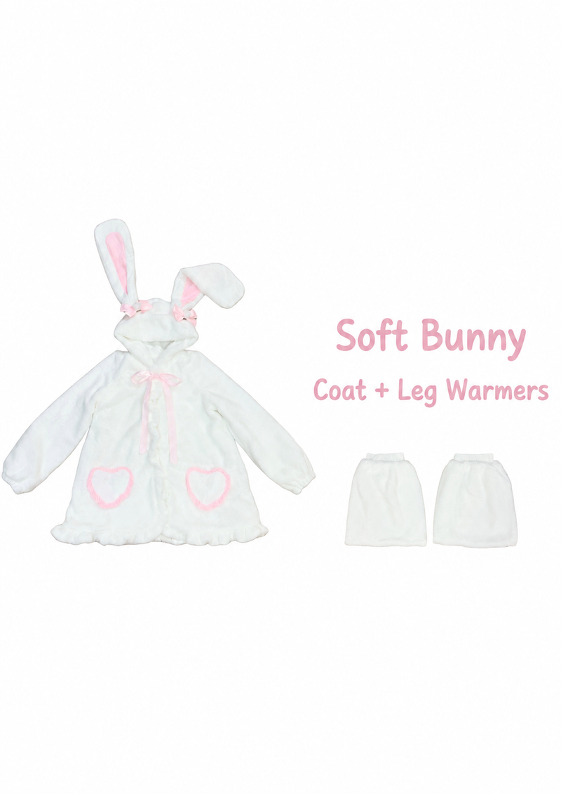 Chai Hu Hu Soft Bunny coat and leg warmers, original supplier set contents