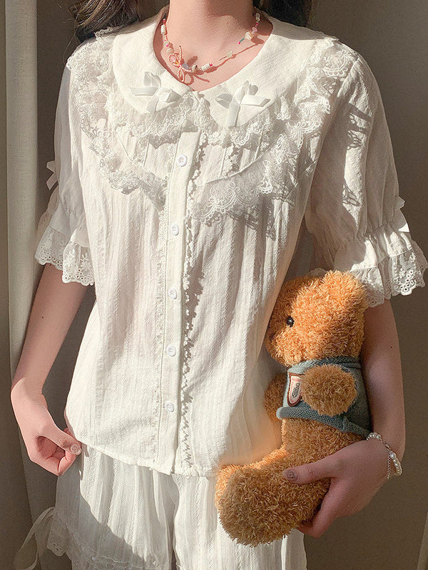 Lan Jian Chuan Princess Lace blouse