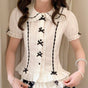 Short Sleeve - White with Black Trim / S
