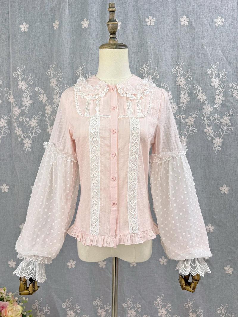 Di Meng Fen Shi Lollipop blouse - Long SleevePink