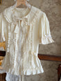 Ecru - Short Sleeve - Waist-shaped / S