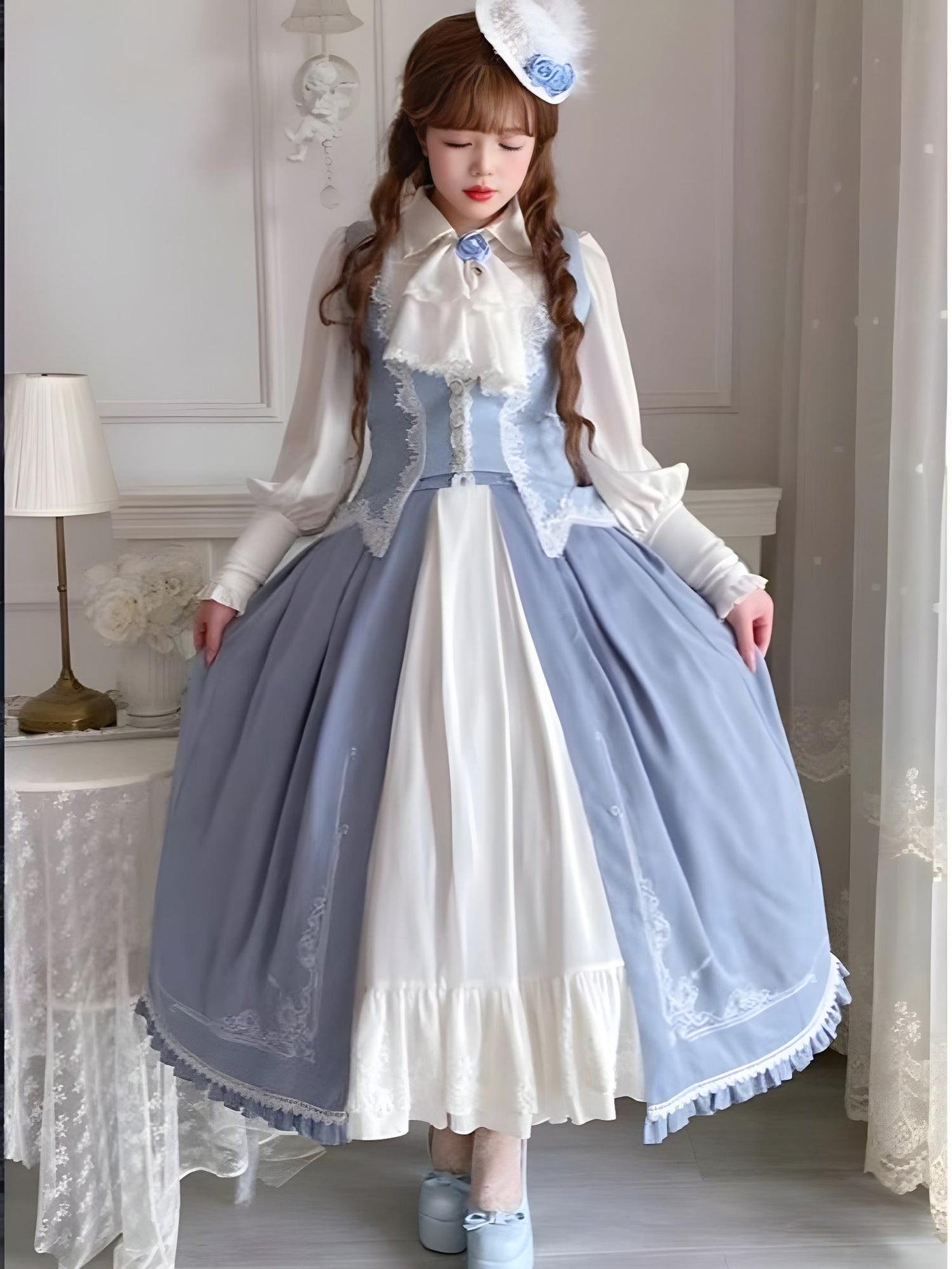 Polyhymnia - Miss Leisha - Classic Lolita skirt set with an embroidered long skirt - product detail 3