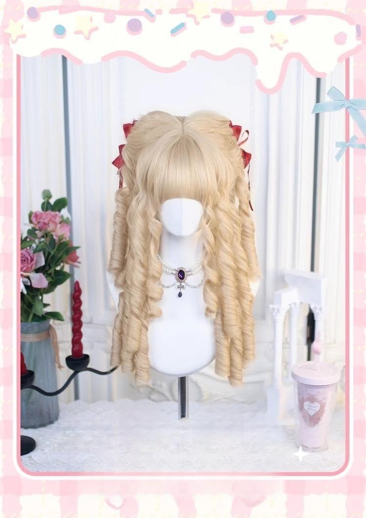 Dalao Home - 50-55 CM Lolita Wig with Retro - Roman Curls Wig