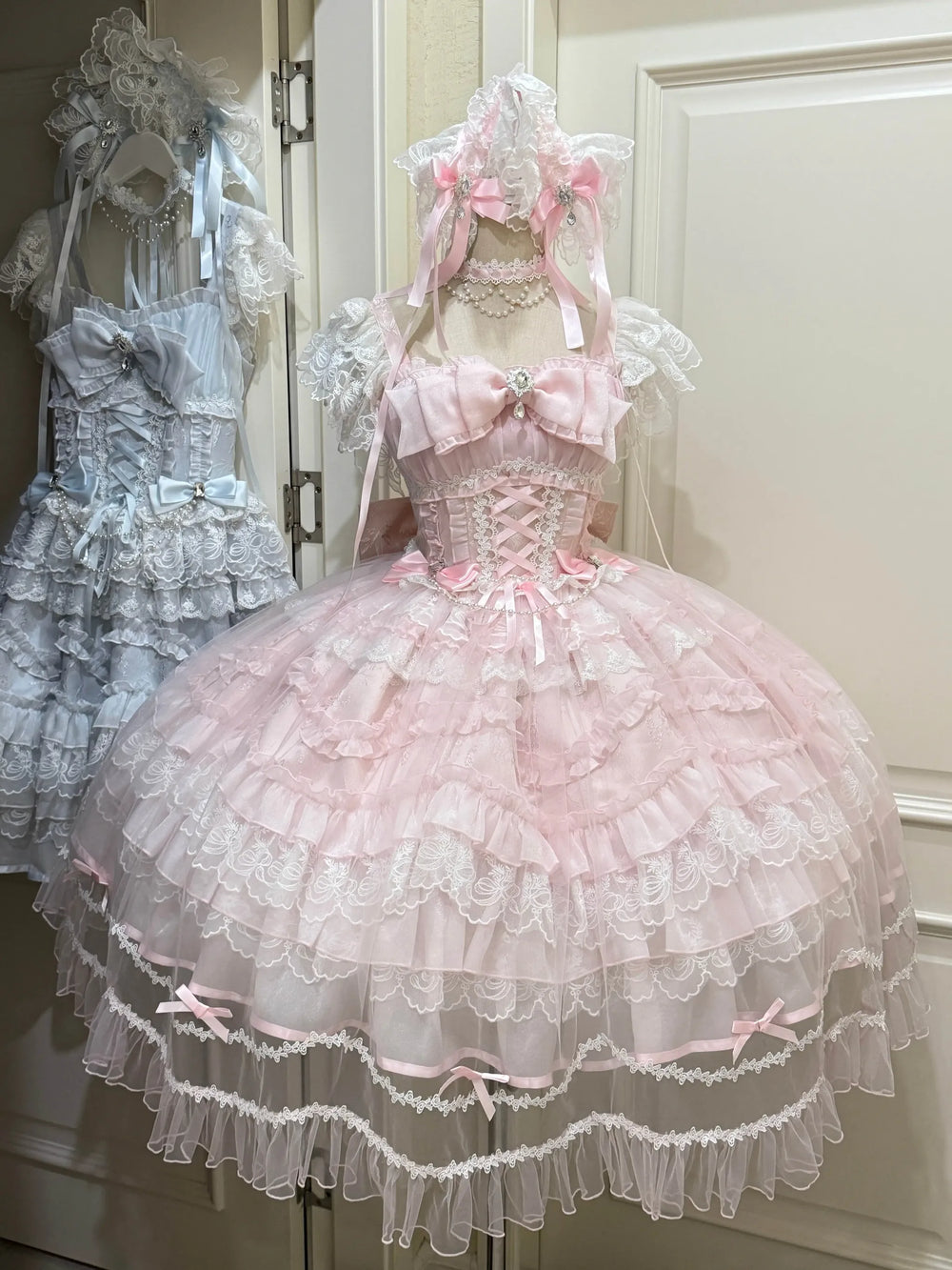 Sugar Girl - Eternal Vow - Wedding Lolita JSK, Detachable Overlay