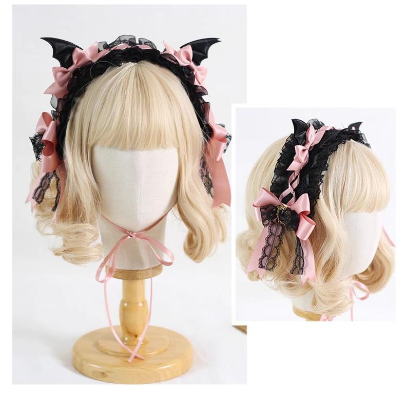 Xiaogui - Halloween Gothic Lolita Hairband - Detachable Devil Wings Headwear