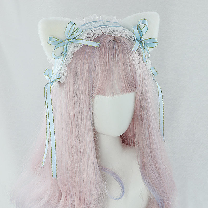 Lolita Headwear Hair Accessories Cute Plush Comic Exhibition Cosplay Dress Up Party fashion Accessories Astrology Cat Hairband - Lolita Fetch