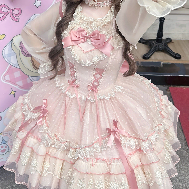 ZhiJinYuan - CandyHouse- Original Lolita French Ballet Style JSK  Dress - Lolita Fetch