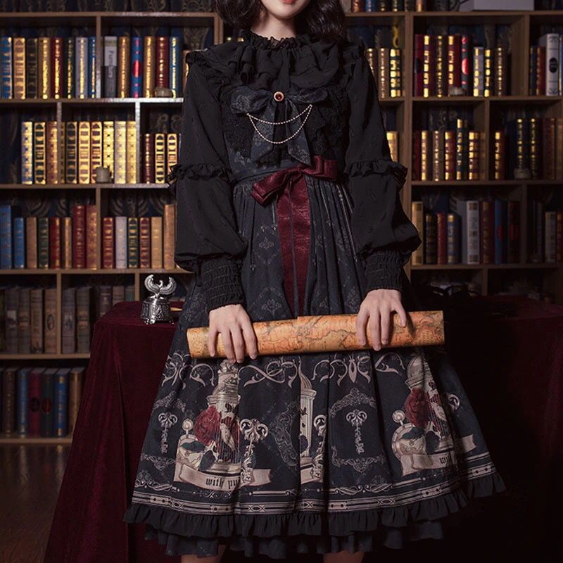 1st Anniversary - Nightingale and Rose - Gothic JSK Dress - product image 6