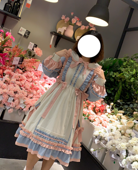 Niu Niu - Plus Size Lolita Dress Oversized OP - Long Sleeve OP Dress
