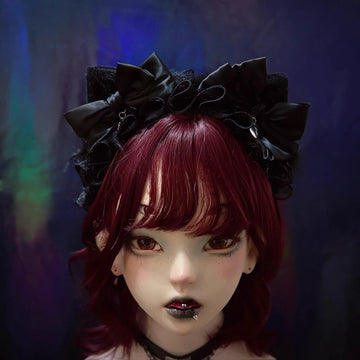 Strange Sugar - Plush Gothic Lolita KC with Cat Ears - Headwear