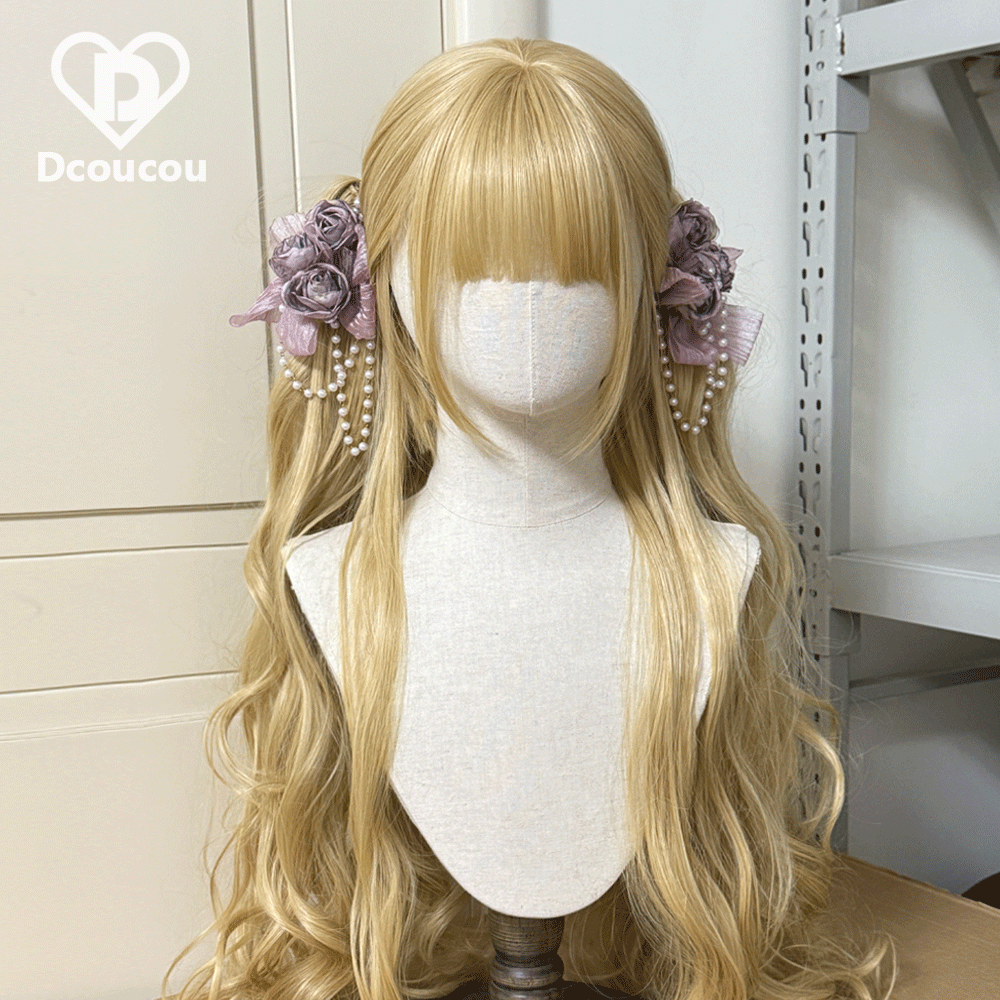 Dcoucou - Herbalist Girl - 70cm Vintage Hime-style Lolita Double Ponytails Wig