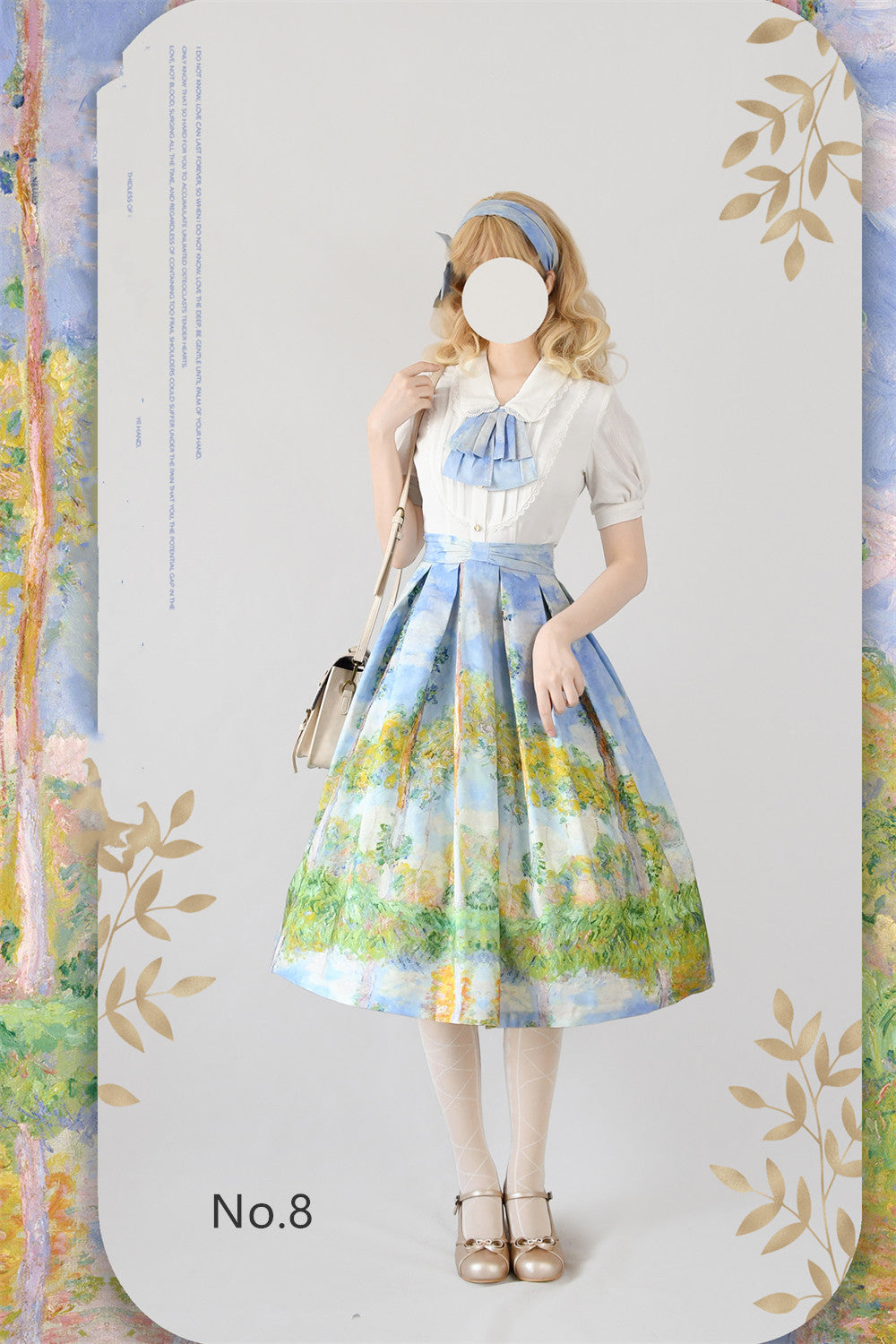 Daily Lolita SK, Retro Classic Monet Oil Painting S No.8