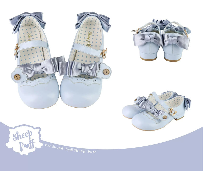 sheeppuff - Bear Room 1.0 - Bow Lolita Shoes with Bear Buckle - option image