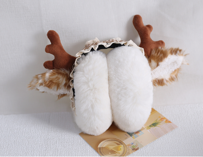Xiaogui - Christmas Foldable Antlers Earmuffs - Lolita KC Headwear