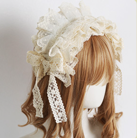 Xiaogui - Sweet Lolita Lace Headdress - Headwear