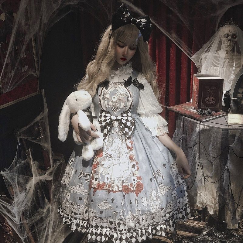 1st Anniversary - Mourning Alice - Gothic Blue JSK Dress - product image 4