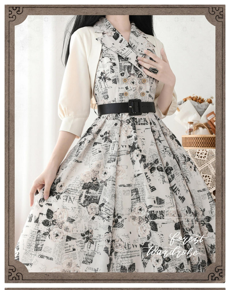 Forest Wardrobe - Afternoon Forest - Vintage Lolita Bolero for Summer Days