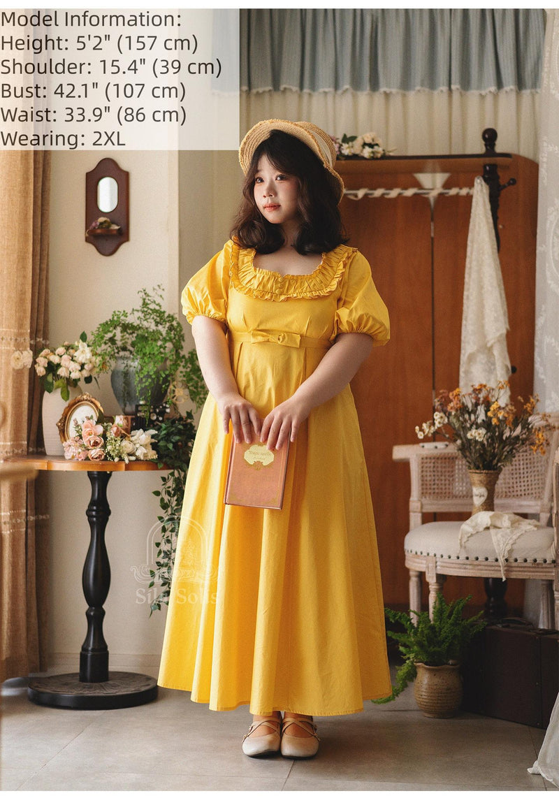 Forest Wardrobe - Morning Forest - Cotton Empire Waist OP Dress with Built-in Bra Pads
