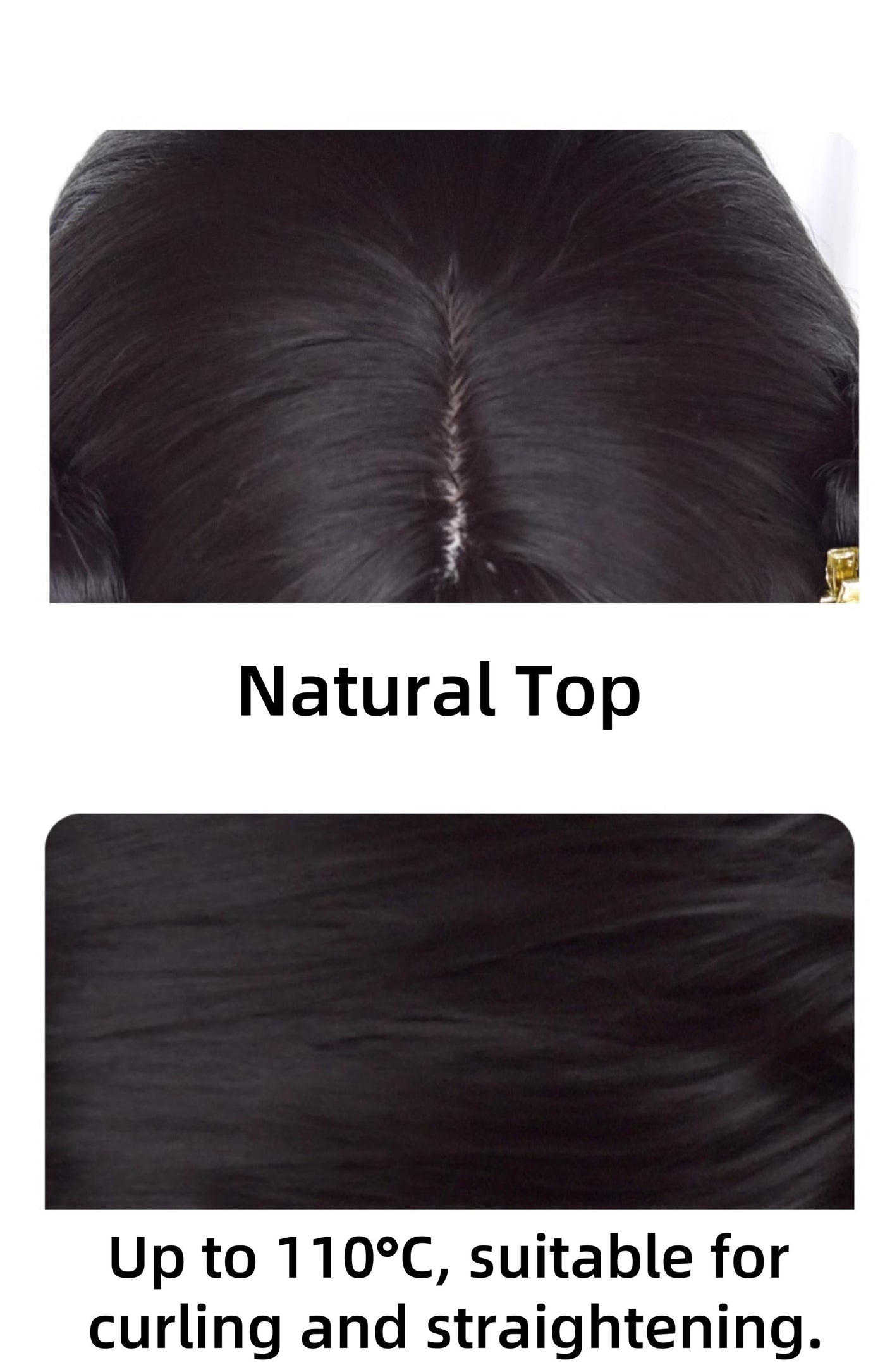 Sinwavy - Gothic Lolita Wig Black Natural - Hair With Ponytails & Braids Wig
