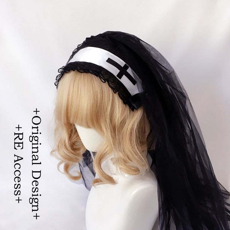 RE Accessary Dark Night Saint Veil Hairband