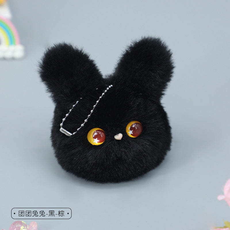 Plush Cat Ball Handmade Small Pendant Cute Accessories Girly Heart Backpack Doll Pendant Keychain Small Ornaments