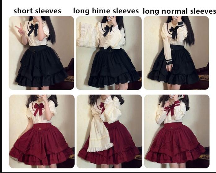 Uncle's Workshop - Rich Girl - Elegant Lolita Blouse and Skirt, Detachable Sleeves