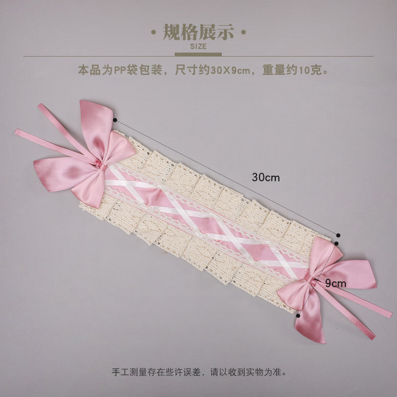 Cute Ribbon Japanese Lolita Maid Headwear Lolita Headband Cosplay Bunny Ears Lace