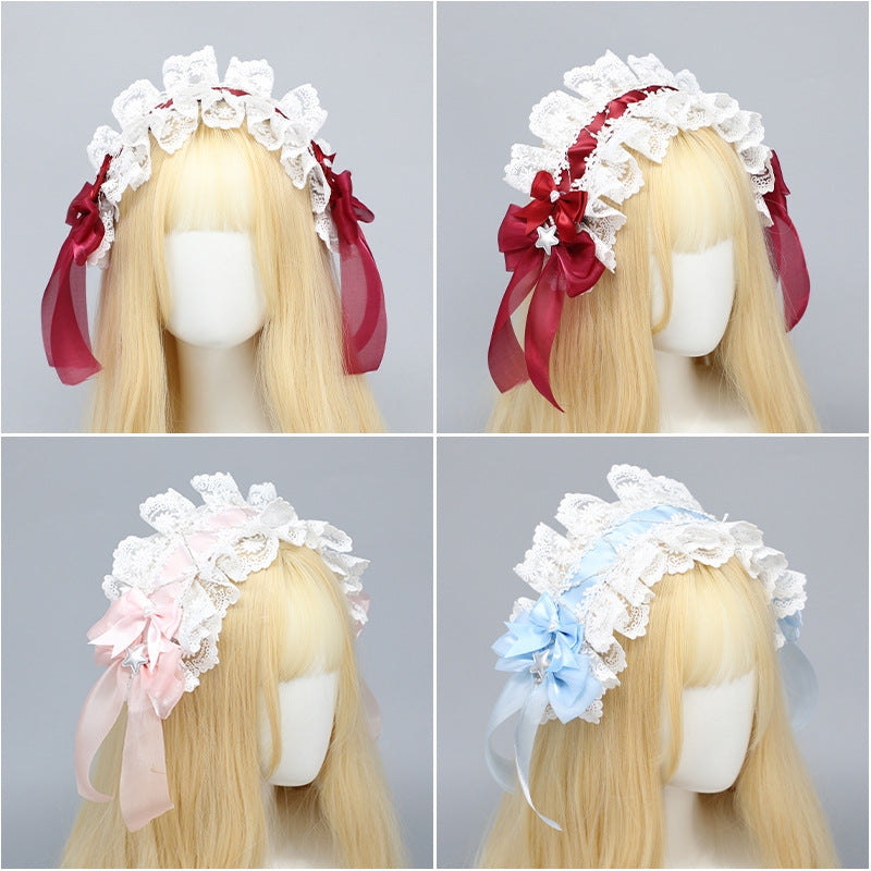 Sweet Lolita Lace Headband - Maid Anime Hair Clip/Hair Tie