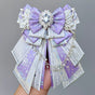 Silver-Chain Bow - Purple