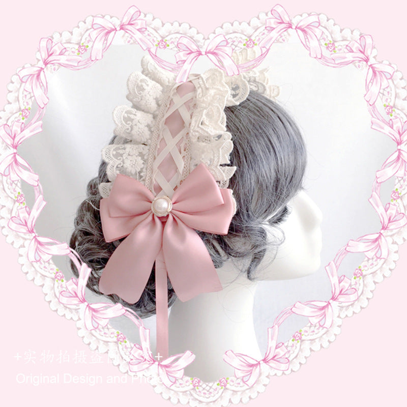Lolita Hairband Soft Girl Dimensional Girl Lolita Hair Accessories Cute Versatile Multi-color Headwear - Lolita Fetch