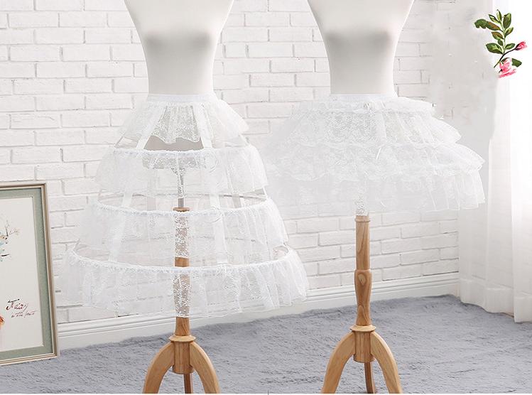 Manyiluo - Adjustable Hollowed-Out Cool - Adjustable Lace-Tulle Lolita Petticoat with Fishbone Hoops - product detail 8