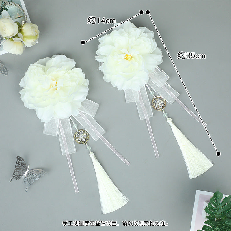 Japanese Lolita Girl Hair Accessories Cosplay Party Props Hair Clips Tassel Hair Accessories Bowknot Hairpins
