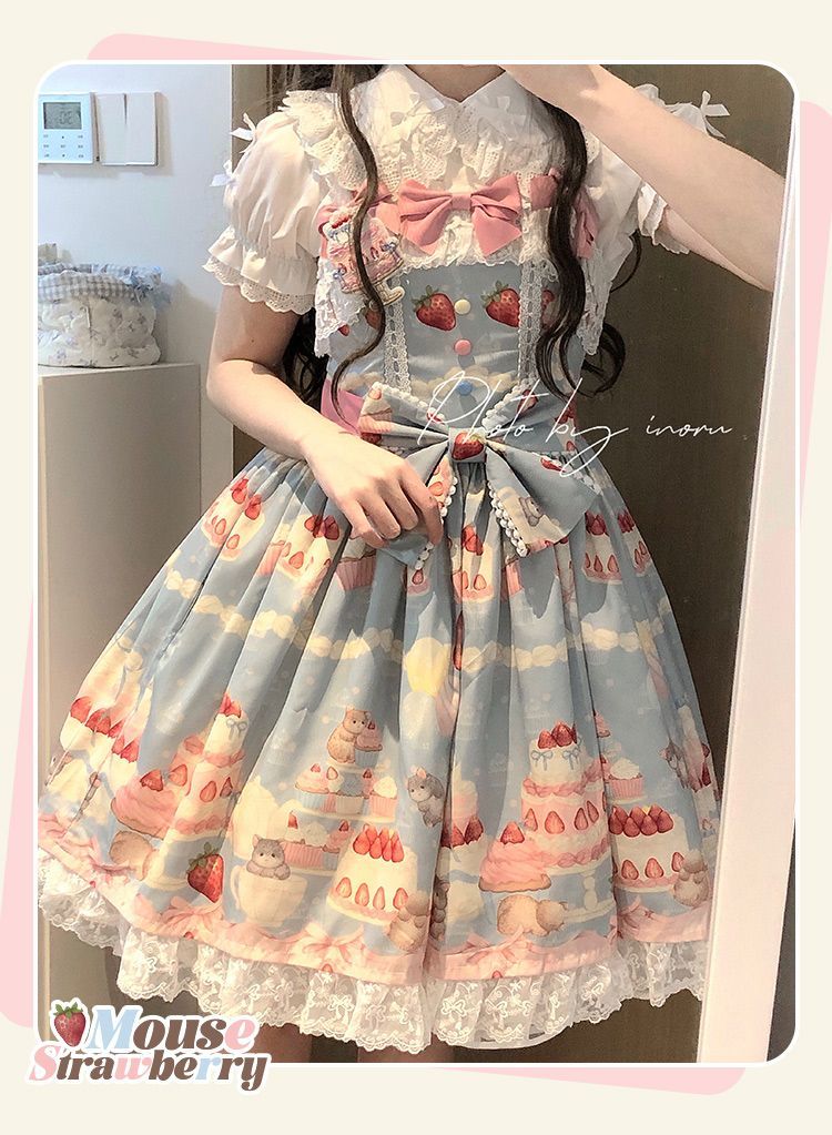 Doll and Bear - Strawberry Mice - Sweet Lolita JSK and Accessories - product detail 17