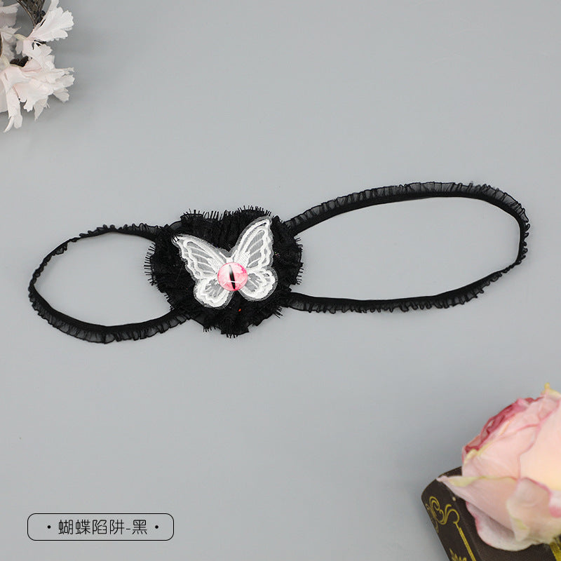 Dark Gothic Cross Eye Mask - Lolita JK Comic Con Cosplay Small Accessories