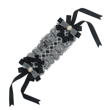 Lolita Hairband Handmade In Stock Krista Bow Lace Ribbon Hair Accessories