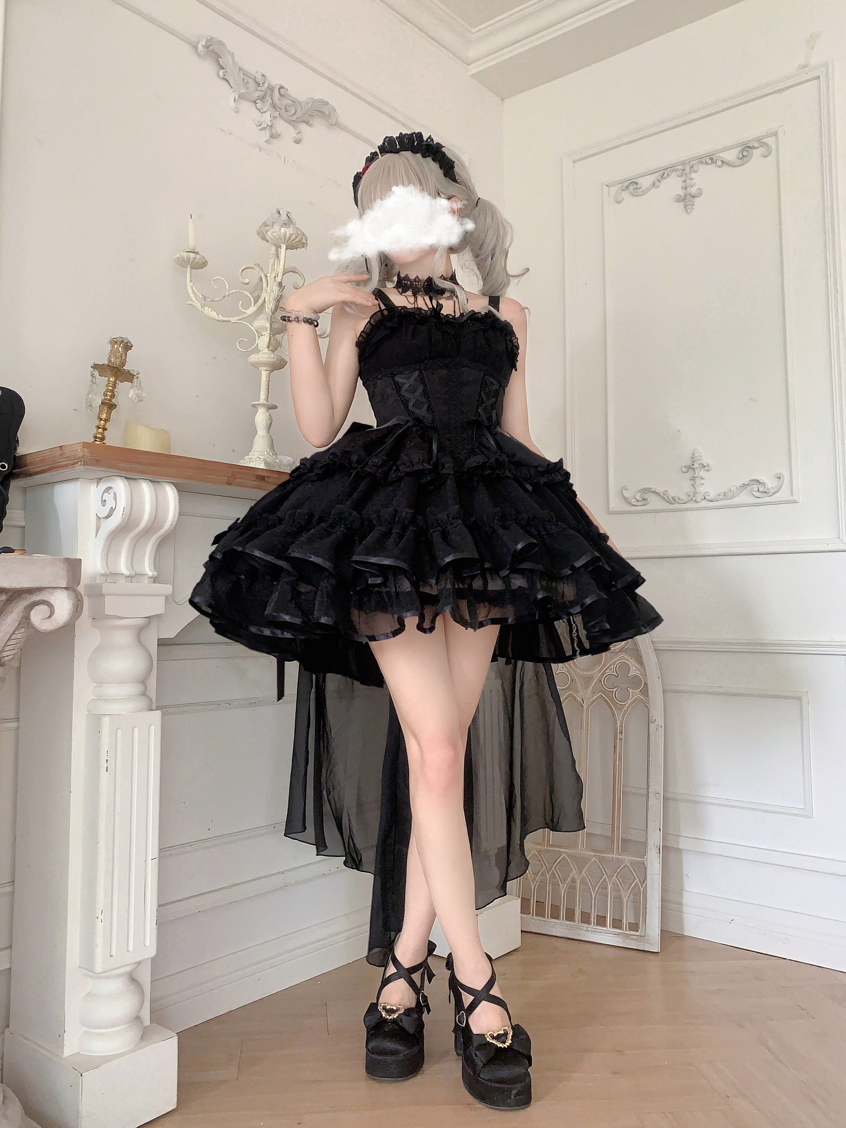 ZhiJinYuan - Time Waltz - Sweet Lolita Short Dress Ballet Style JSK