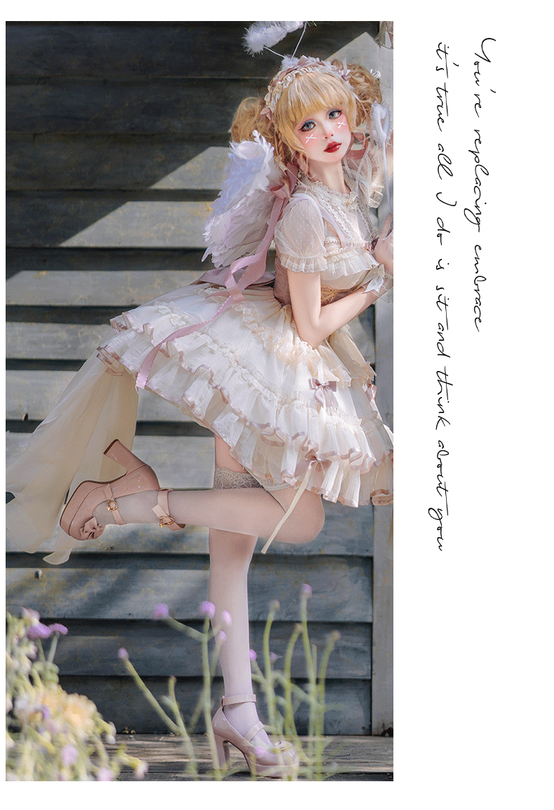 ZhiJinYuan - Time Waltz - Sweet Lolita Short Dress Ballet Style JSK - Lolita Fetch