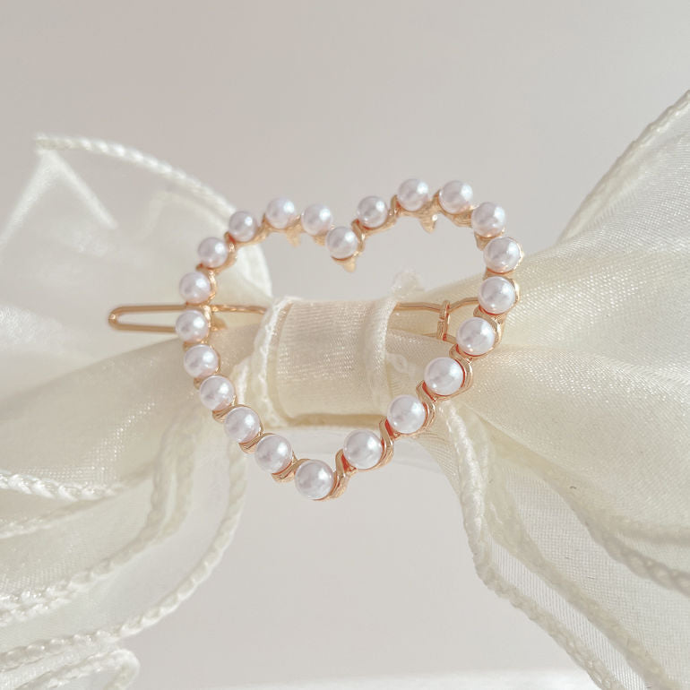 Original Handmade Ruiben Rabbit Full Color Pearl Kc Lolita Headband Organza Bow