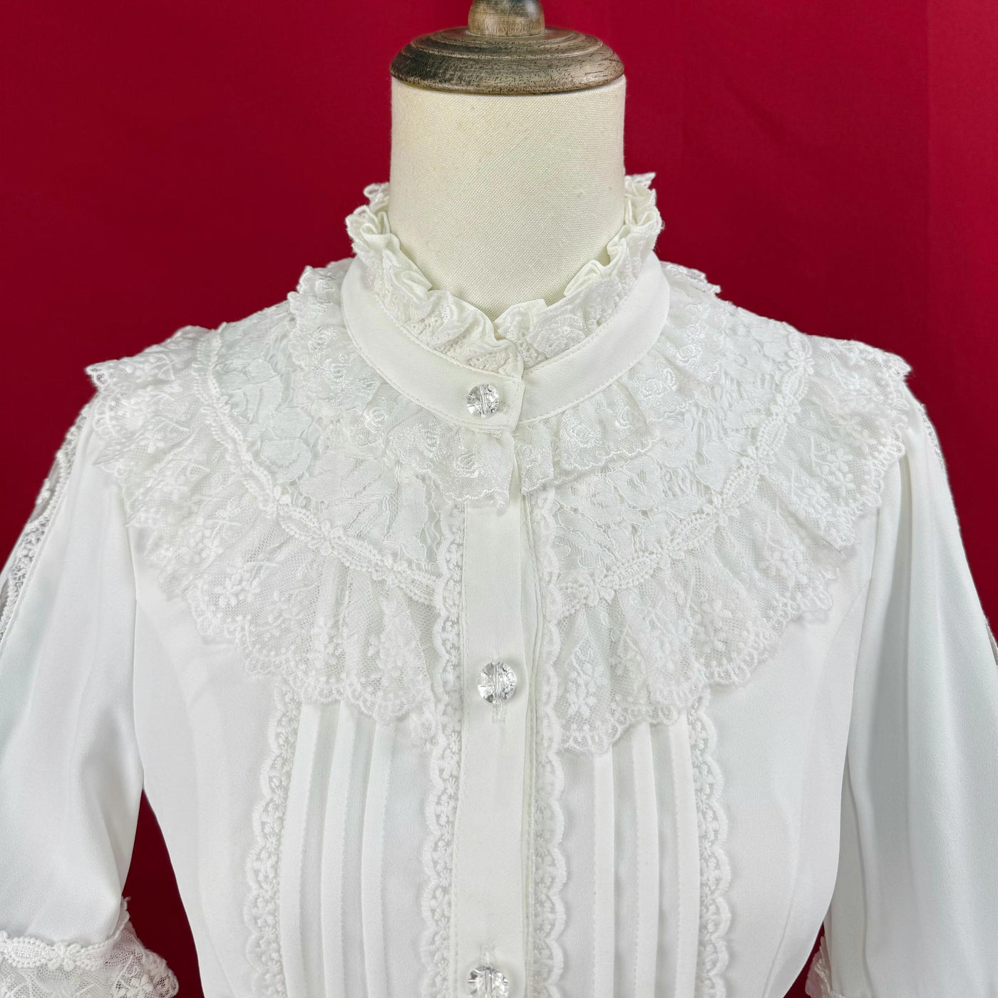 DMFS Lolita - Hime Sleeved Classic Lolita Shirt - Detachable Bow Innerwear
