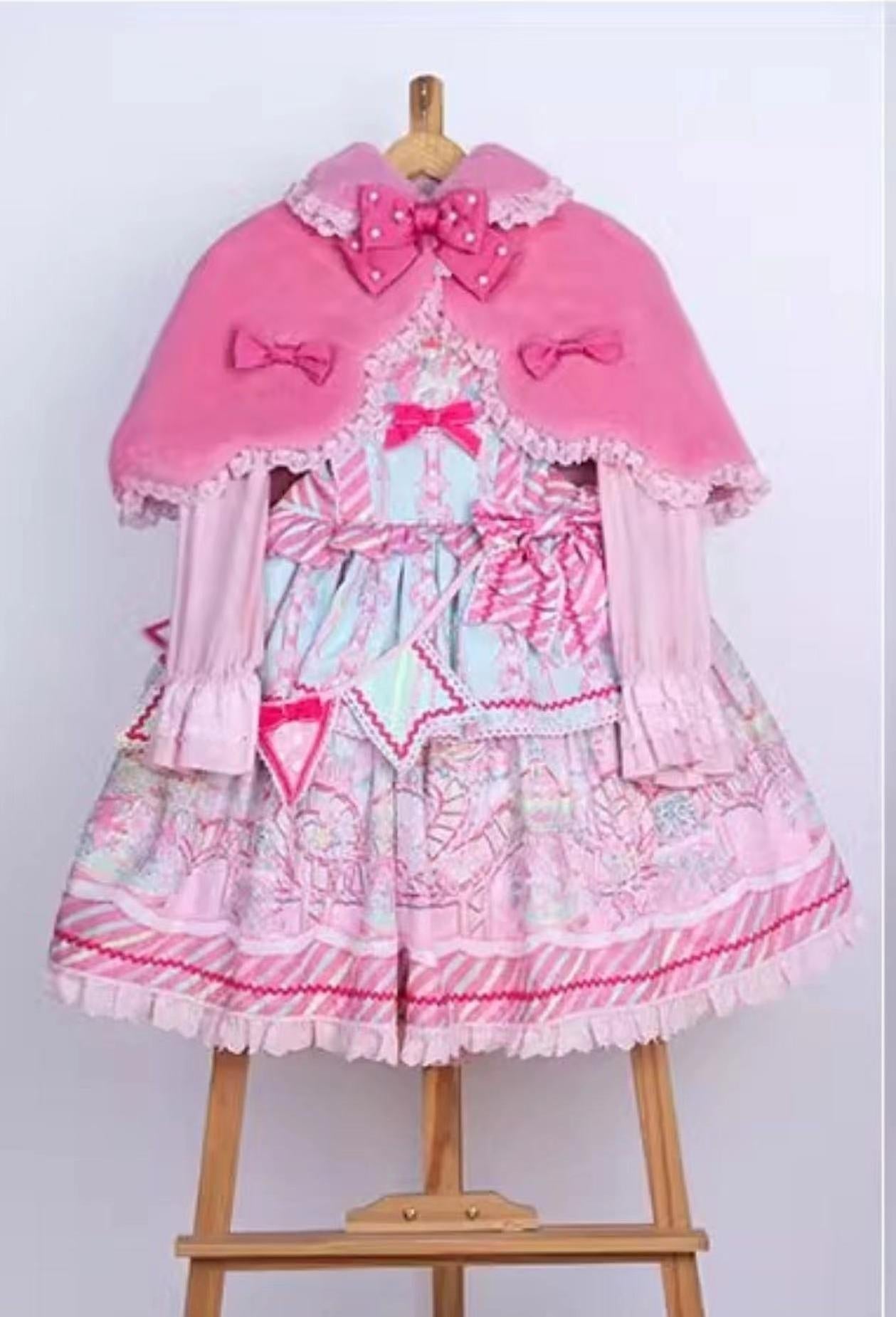 Letters from Unknown Star - Kawaii Lolita Cape Winter Lolita - Shawl Daily Outerwear