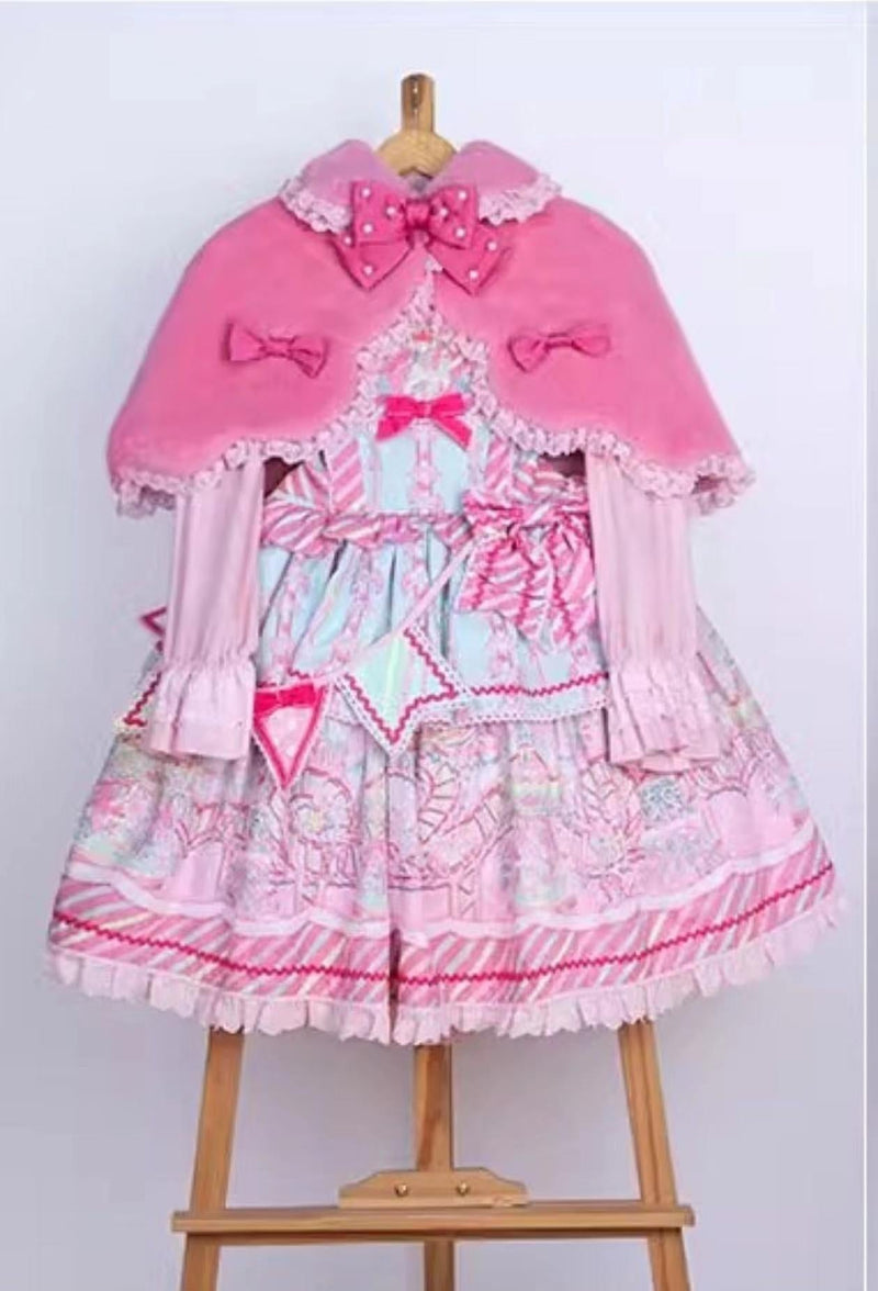 Letters from Unknown Star - Kawaii Lolita Cape Winter Lolita - Shawl Daily Outerwear